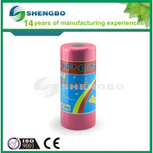 Needle punch cleaning wipe roll 27*33cm BLUE RED YELLOW GREEN